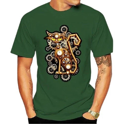 Tee shirt chat étrange homme – Image 7